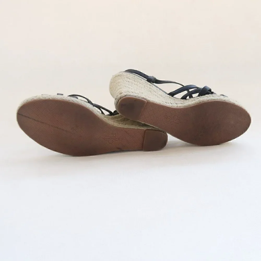 Cole Haan Leather Sandal Wedges Size 9